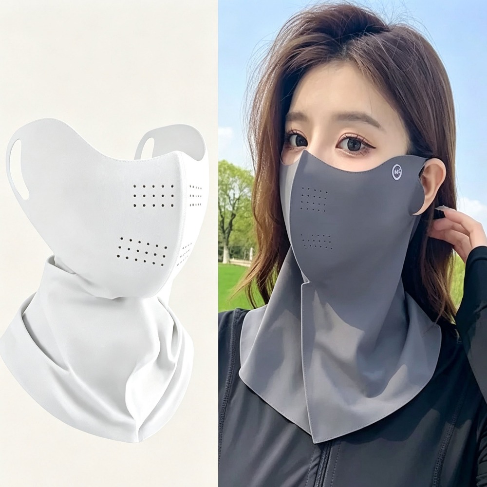UPF50+ Ice Silk Full Face Suns - Fishing Mask Sun Protection 评论和价格