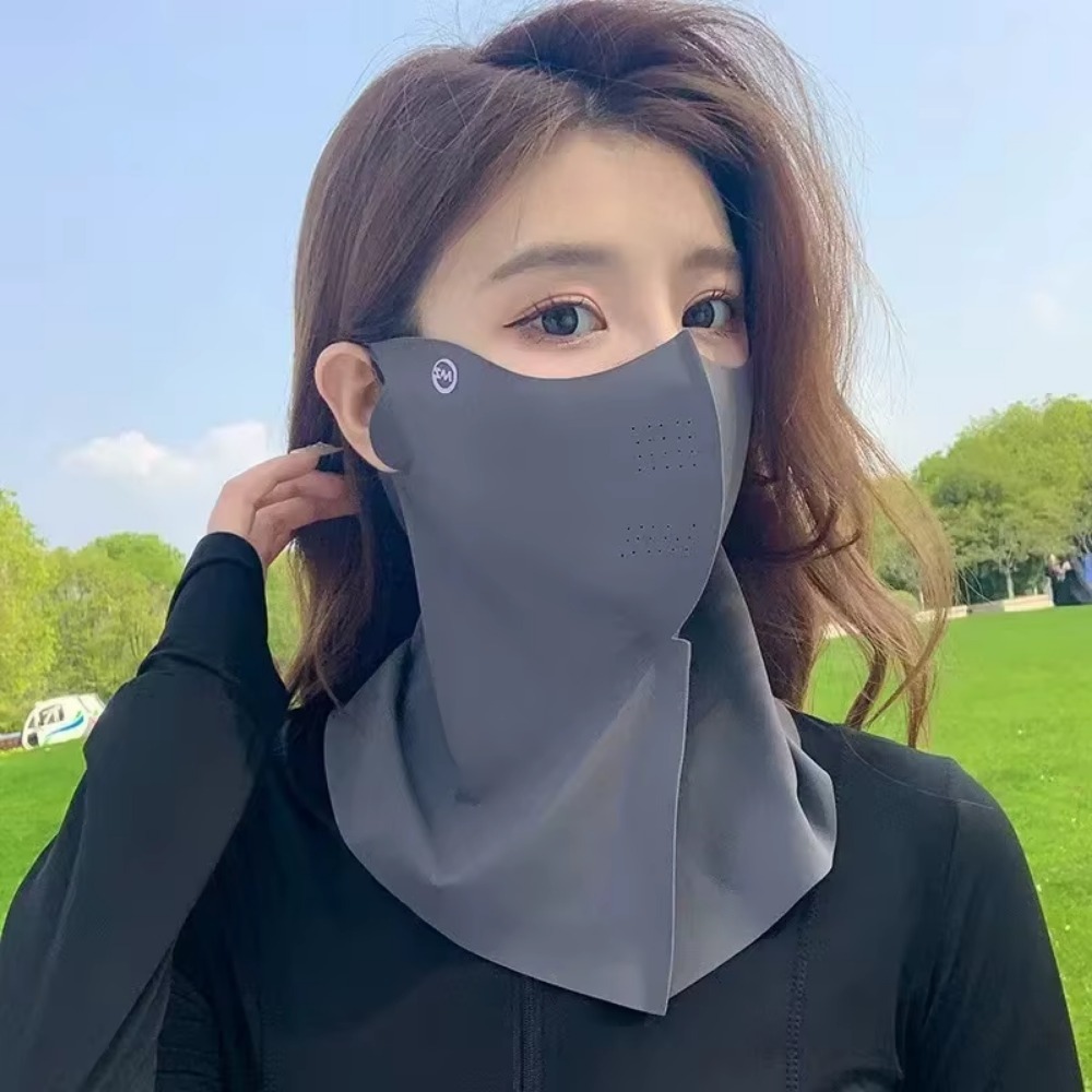 UPF50+ Ice Silk Full Face Suns - Fishing Mask Sun Protection 评论和价格