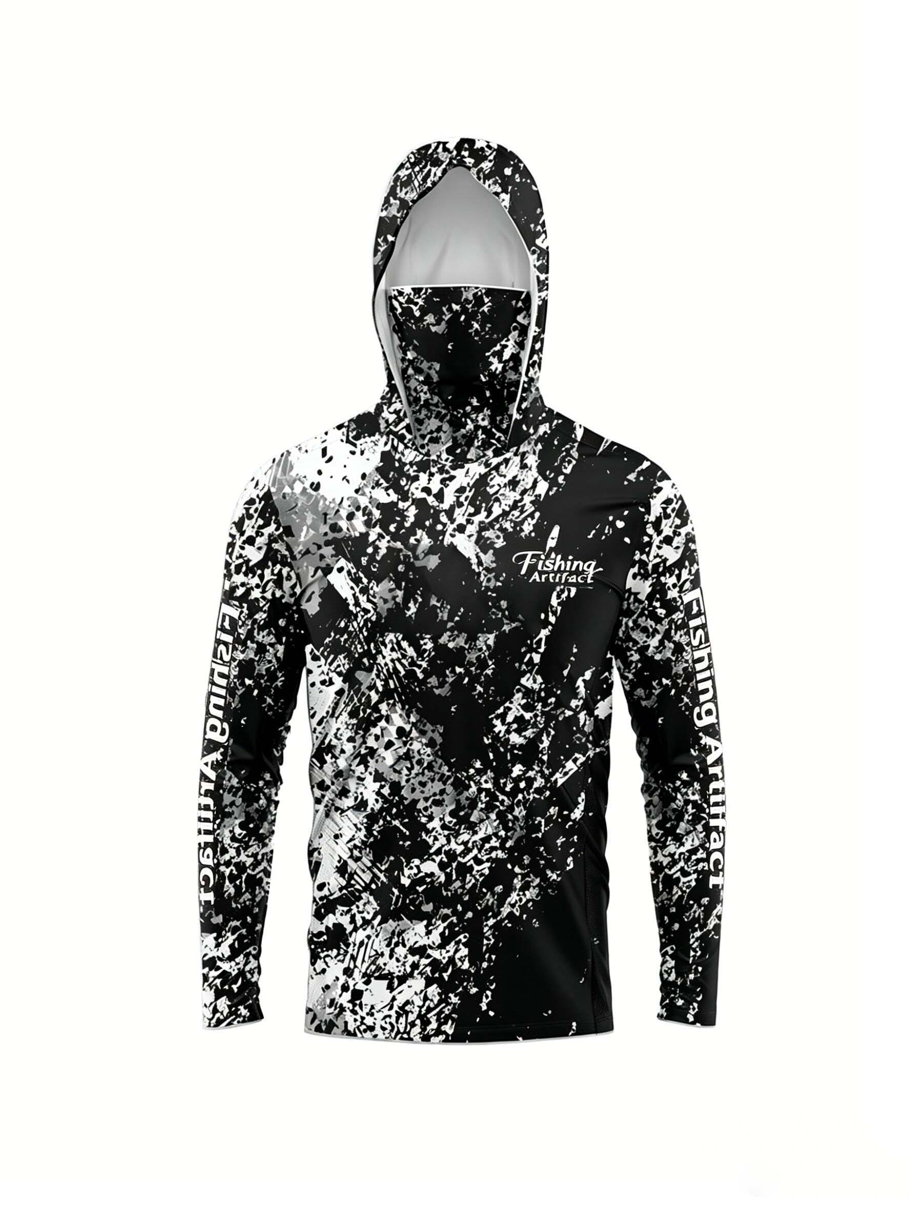 Men Summer 3D‑Printed Fishing  - Fishing Mask Sun Protection 评论和价格