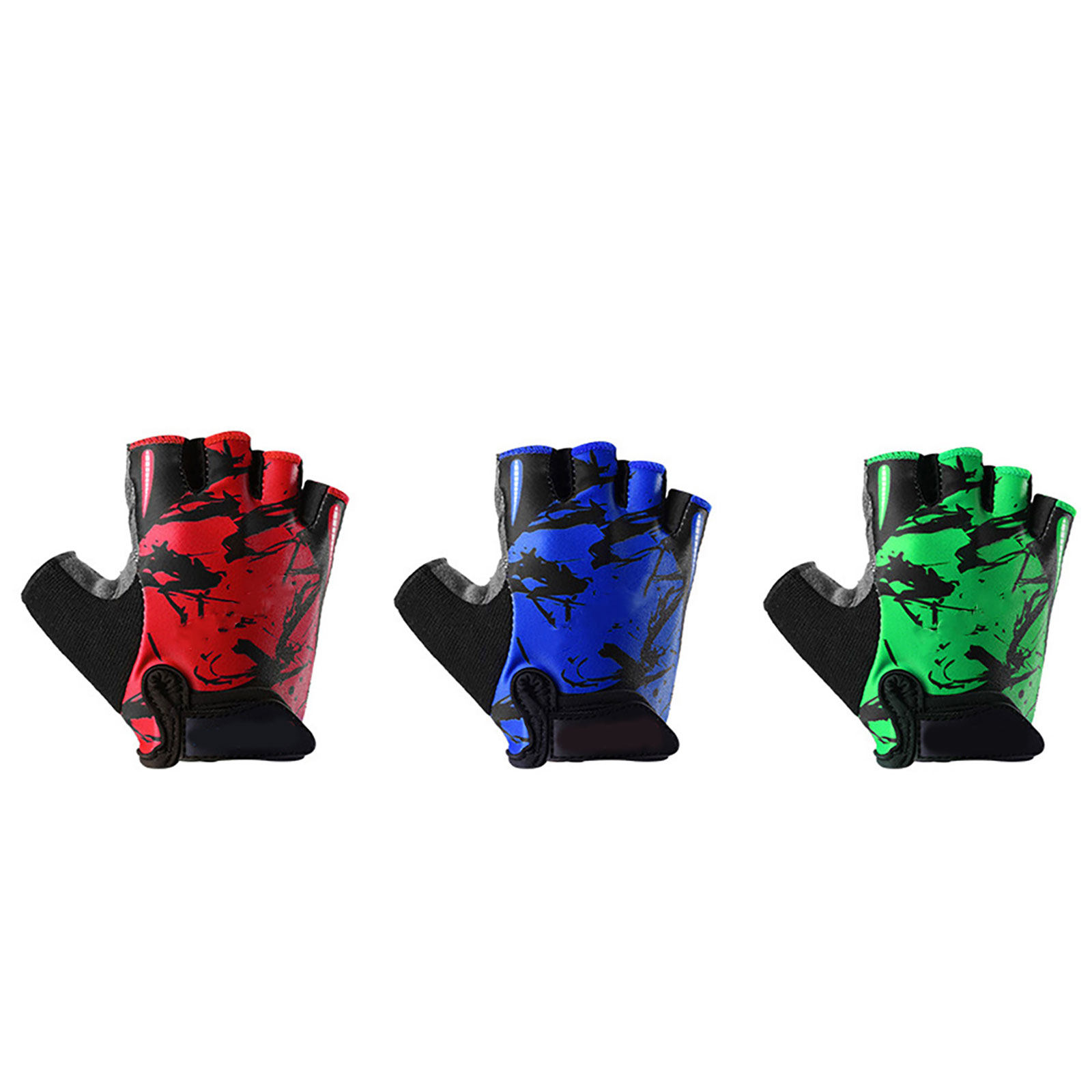 Kids Non Slip Half Finger Glov - Fishing Gloves 评论和价格