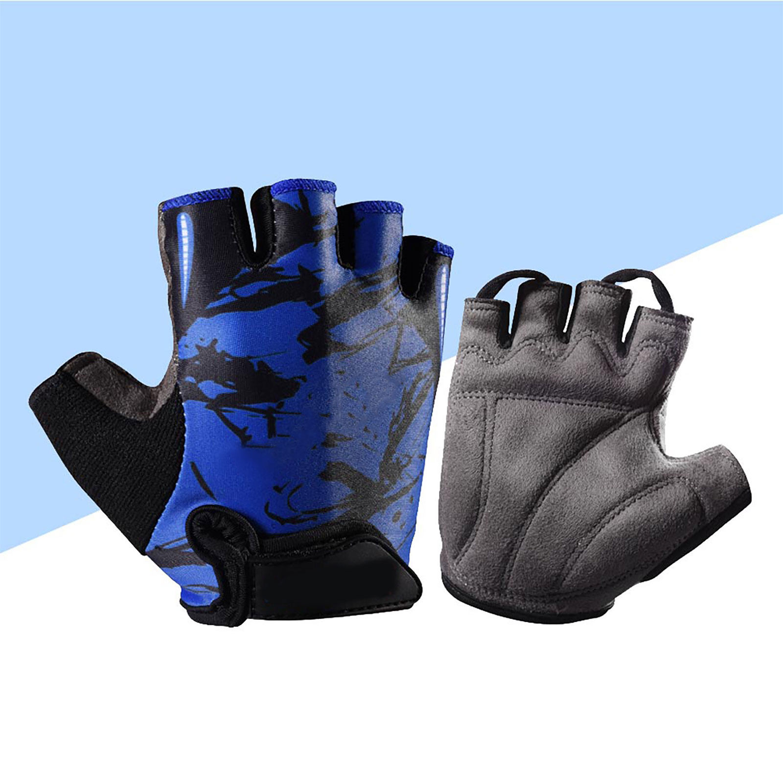 Kids Non Slip Half Finger Glov - Fishing Gloves 评论和价格