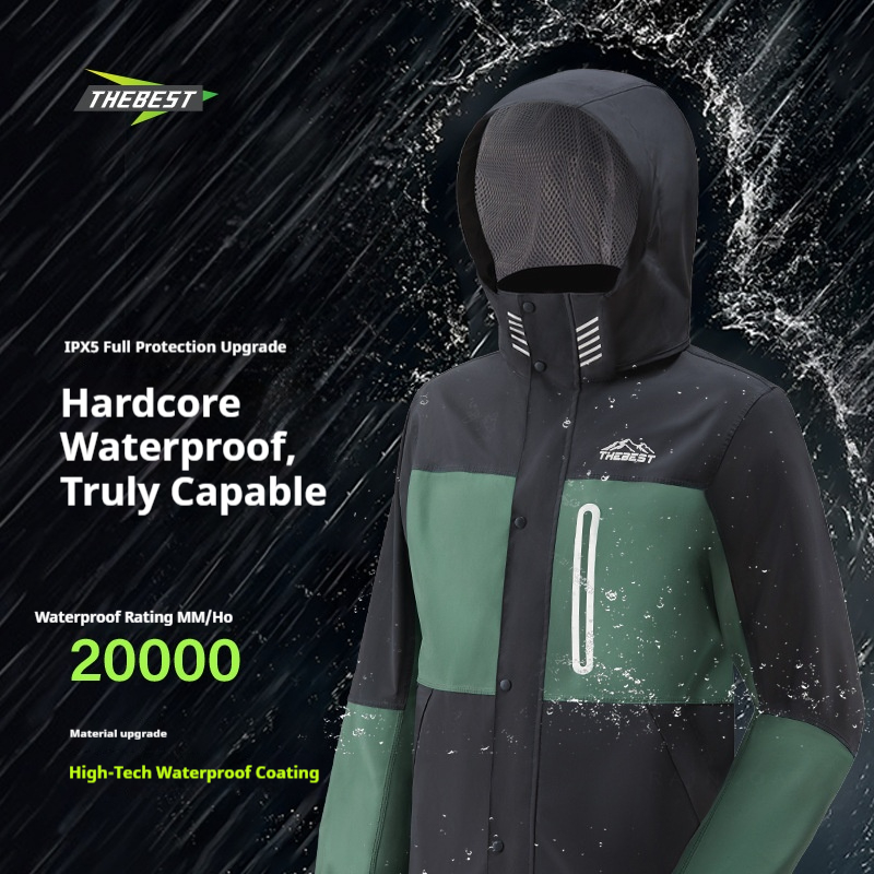 Adult Motorcycle Raincoat Full - Fishing Rain Suit 评论和价格