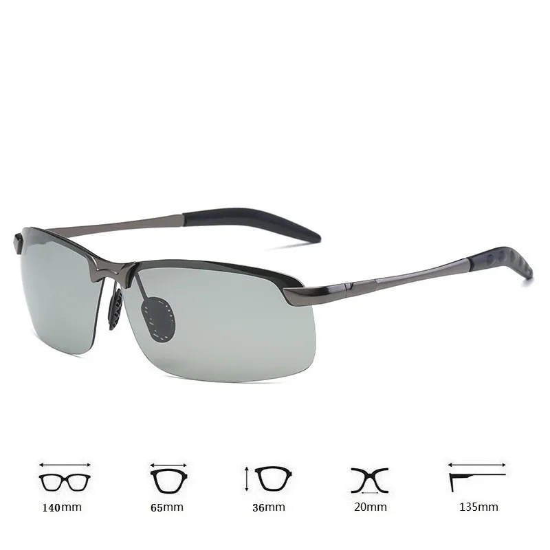 Men Photochromic Polarized Sun - Fishing Sunglasses Polarized 评论和价格