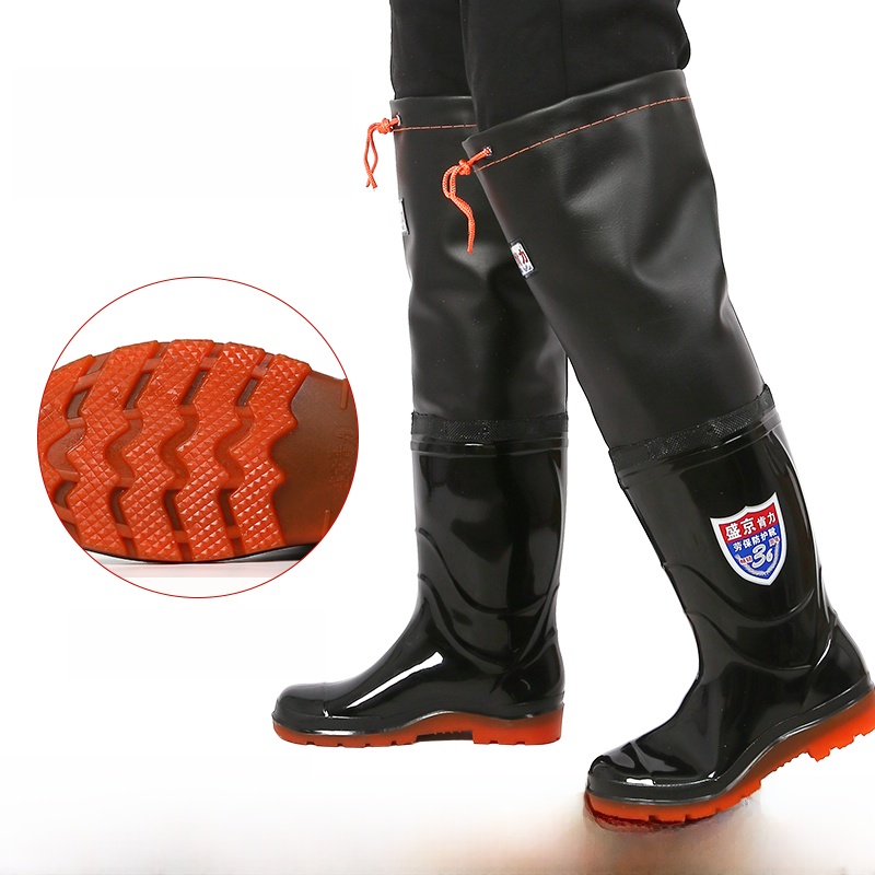 Thickened Over-Knee Rain Boots - Fishing Pants Waterproof 评论和价格