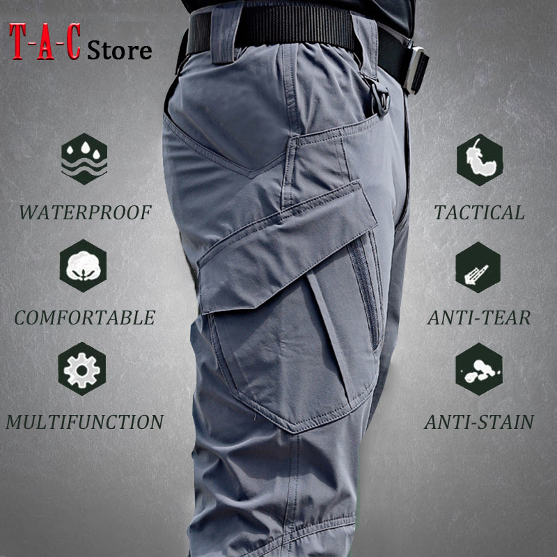 Tactical Cargo Pants Men Outdo - Fishing Pants Waterproof 评论和价格
