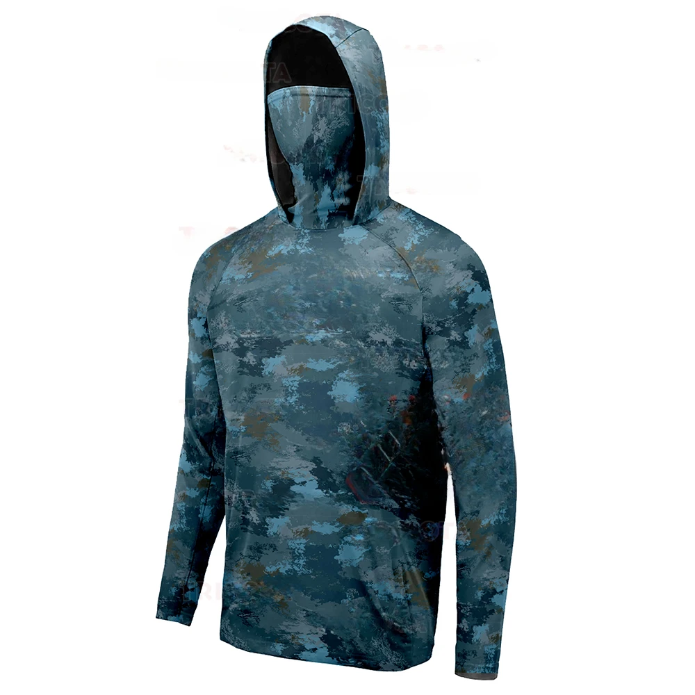 Men's Fishing Hoodie Shirts UP - Fishing Shirt Uv Protection 评论和价格