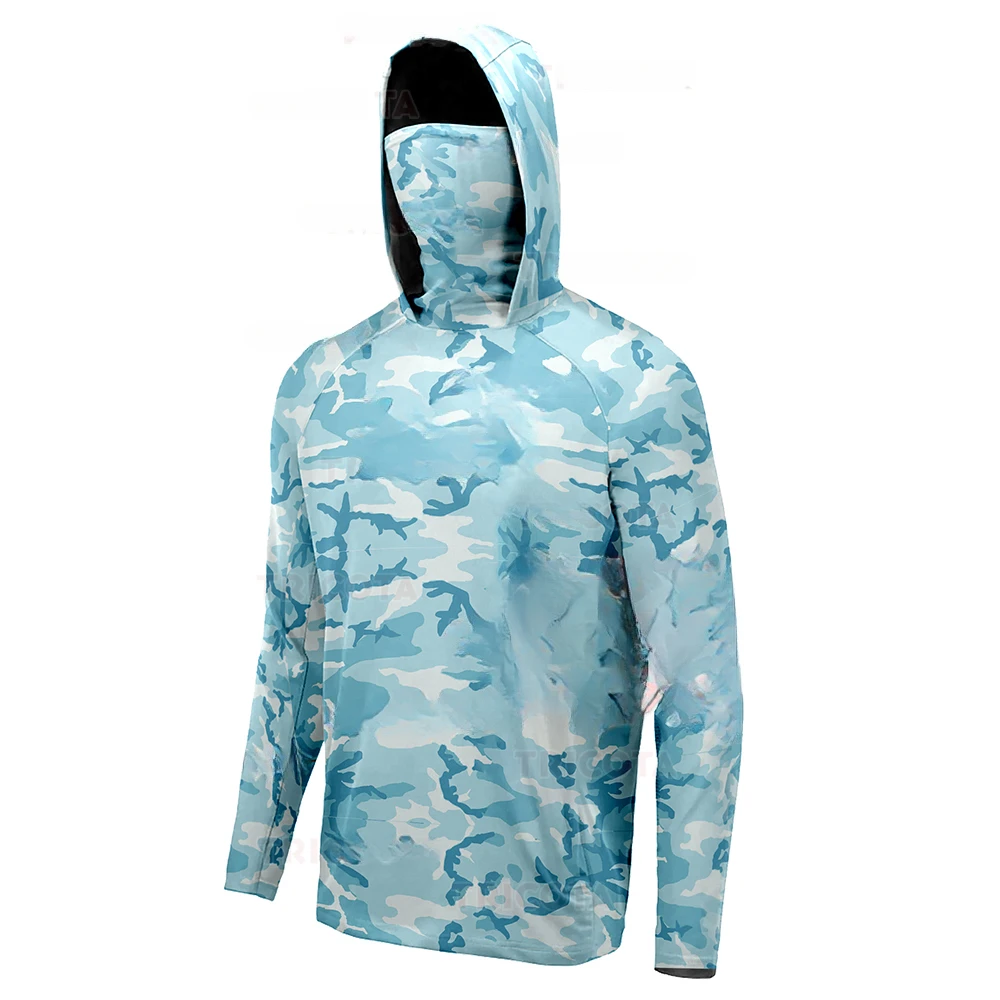 Men's Fishing Hoodie Shirts UP - Fishing Shirt Uv Protection 评论和价格